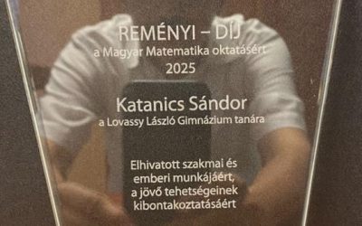 Katanics Sándor tanár úr Reményi-díjat kapott