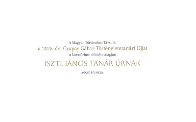 Isztl tanár úr elismerése