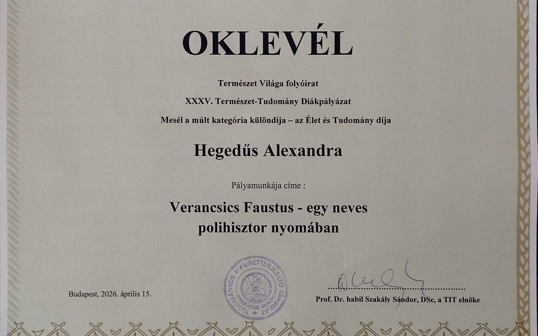 Hegedűs Alexandra különdíja
